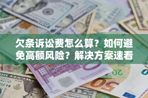 北京欠条诉讼费怎么算？如何避免高额风险？解决方案速看！