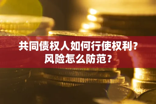北京共同债权人如何行使权利？风险怎么防范？