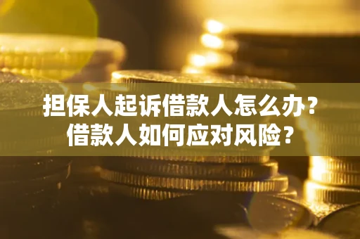 北京担保人起诉借款人怎么办？借款人如何应对风险？